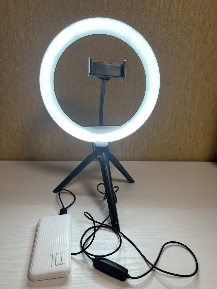 Квльцева Led лампа з ніжками 26 см для селфі