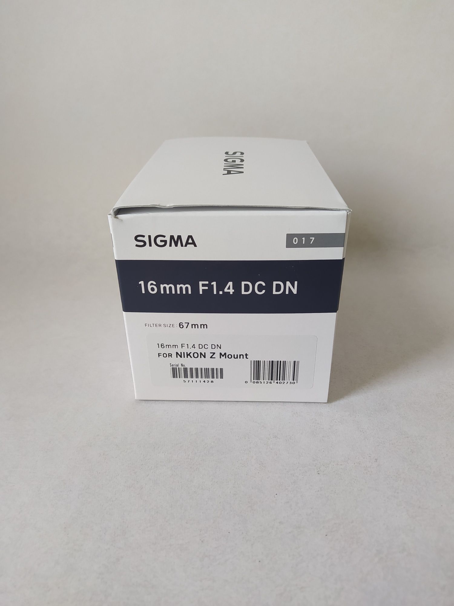 Об'єктив Sigma AF 16mm f/1,4 DC DN C (Nikon Z)