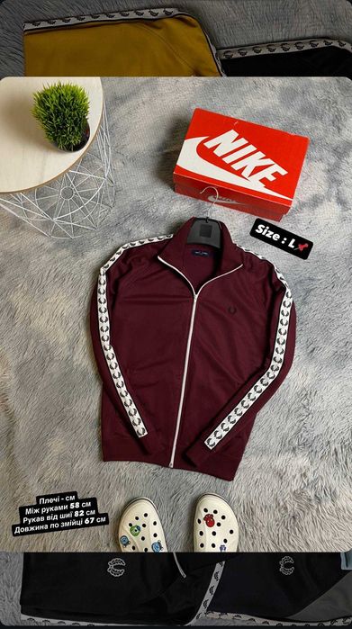 Чоловіча Олімпійка на лампасах Fred Perry