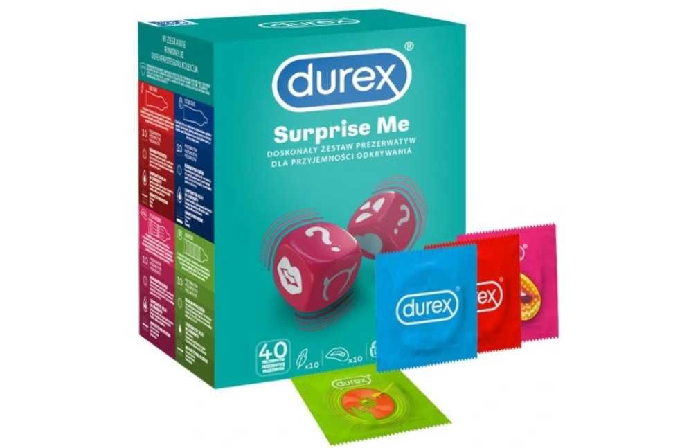 DUREX Surprise My Variety ZESTAW prezerwatyw DUREX 40szt