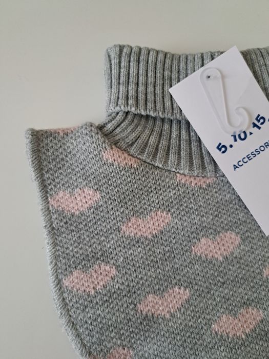 Komin sweterkowy golf serduszka 5.10.15 nowy