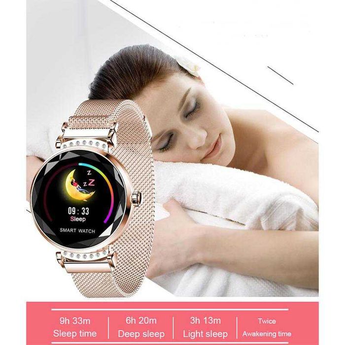 Elegancki zegarek damski na bransolecie z Cyrkoniami Nowy Model