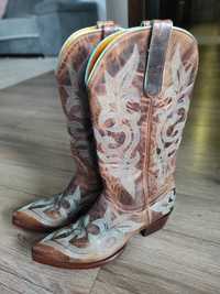 Kozaki kowbojki buty skórzane skóra Old Gringo
