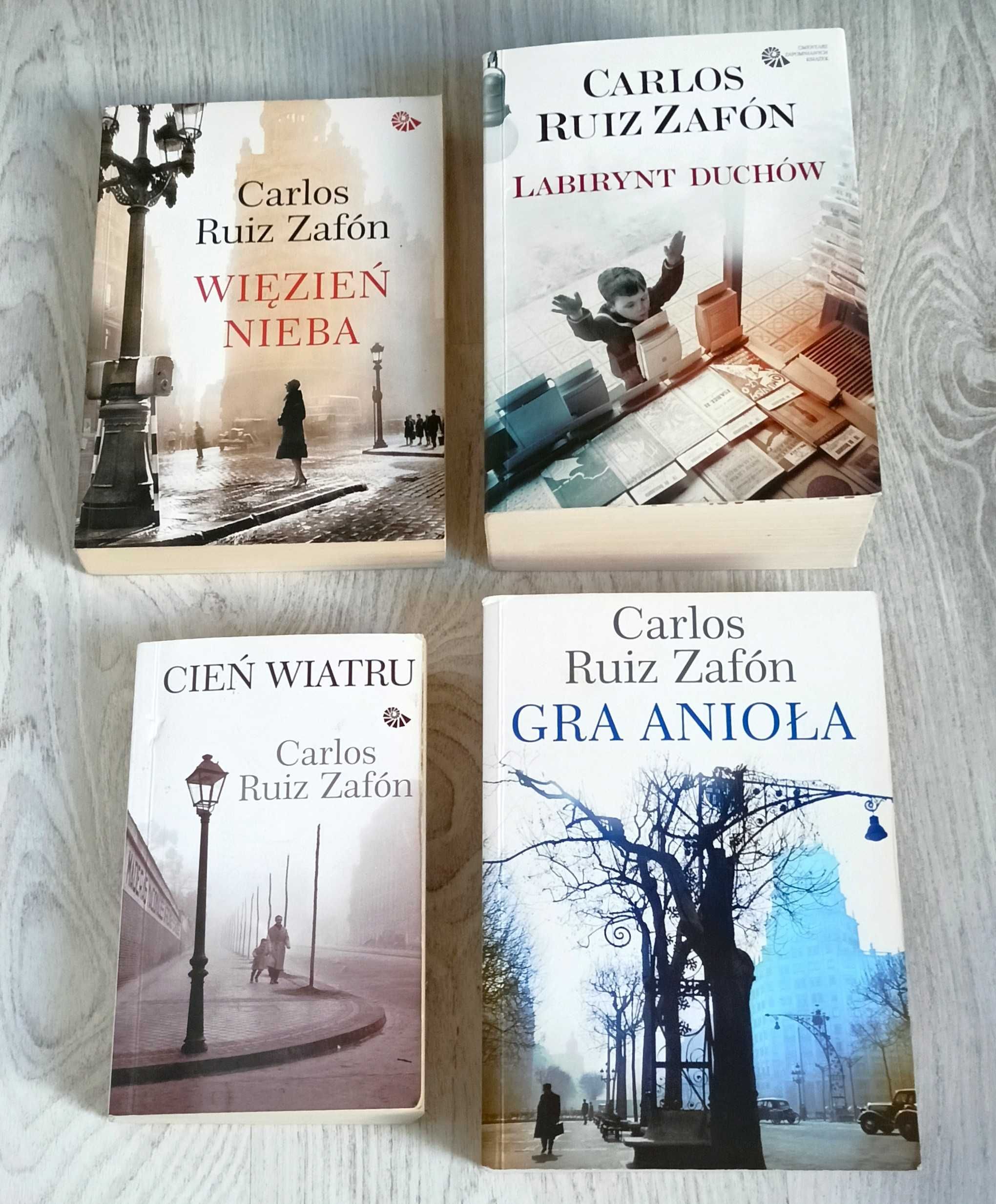 Carlos Ruiz Zafon Więzień nieba Cień wiatru Labirynt duchów Gra anioła
