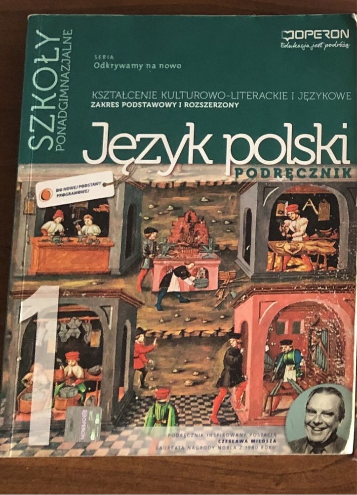 Język polski podręcznik 1  odkrywamy na nowo Operon