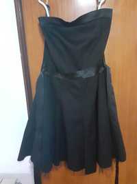 Vestido preto de cerimónia