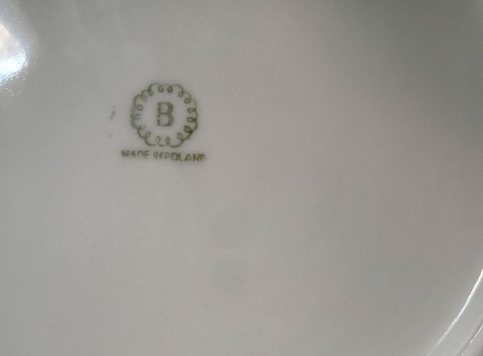 Wielka misa porcelana Bogucice róże