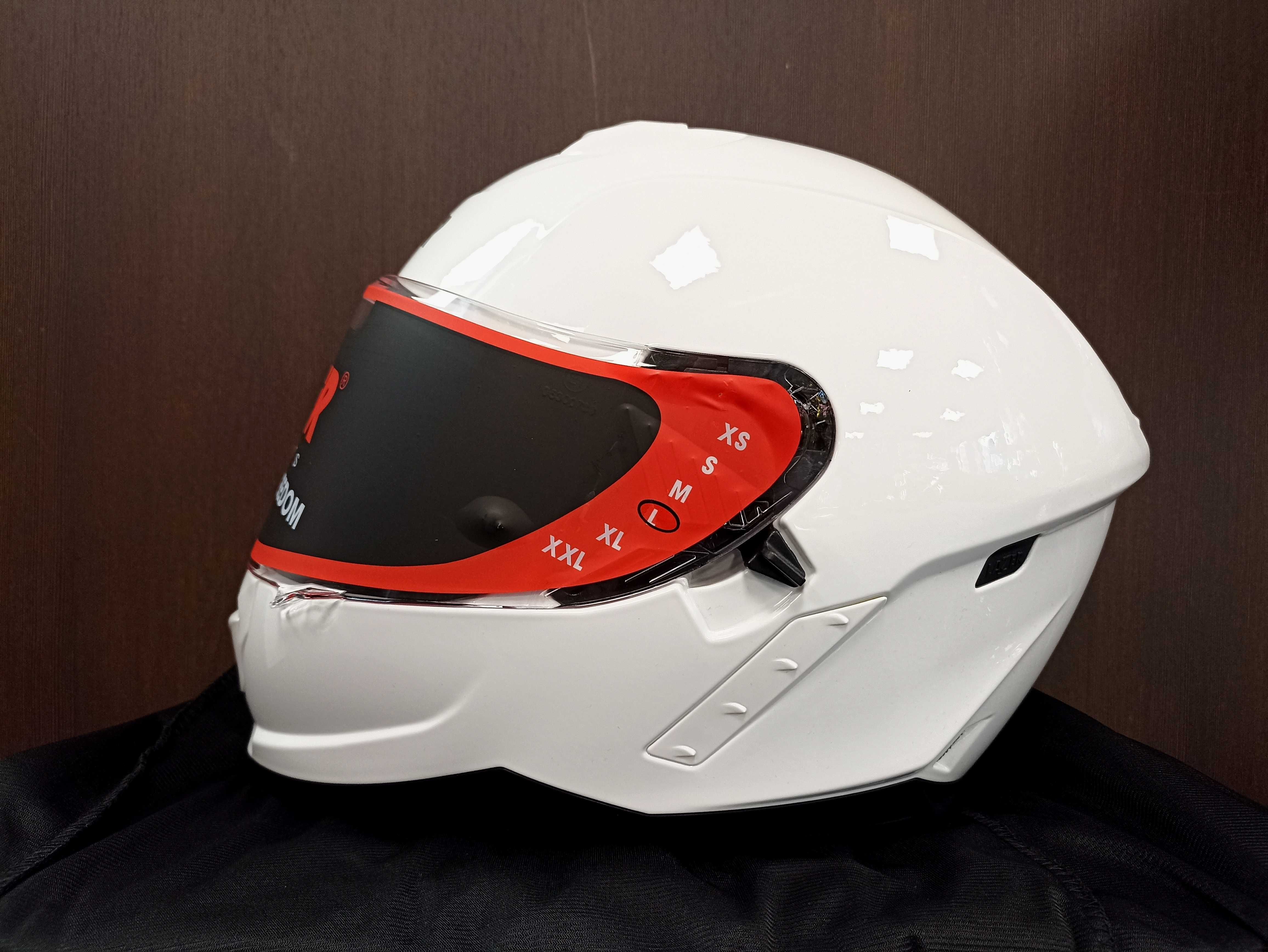 Nowy kask integralny LAZER RAFALE - biały połysk - L