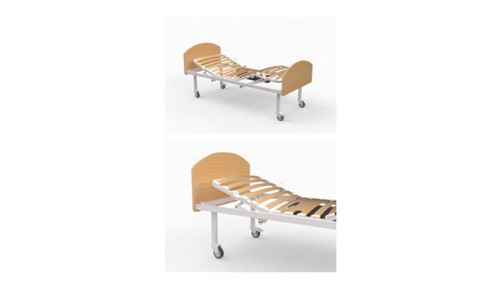 cama geriátrica articulada eléctrica com colchão antiescaras