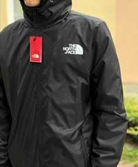 Вітровка GORETEX The-North-Face Дощовик зіп нова TNF чорна куртка ТНФ