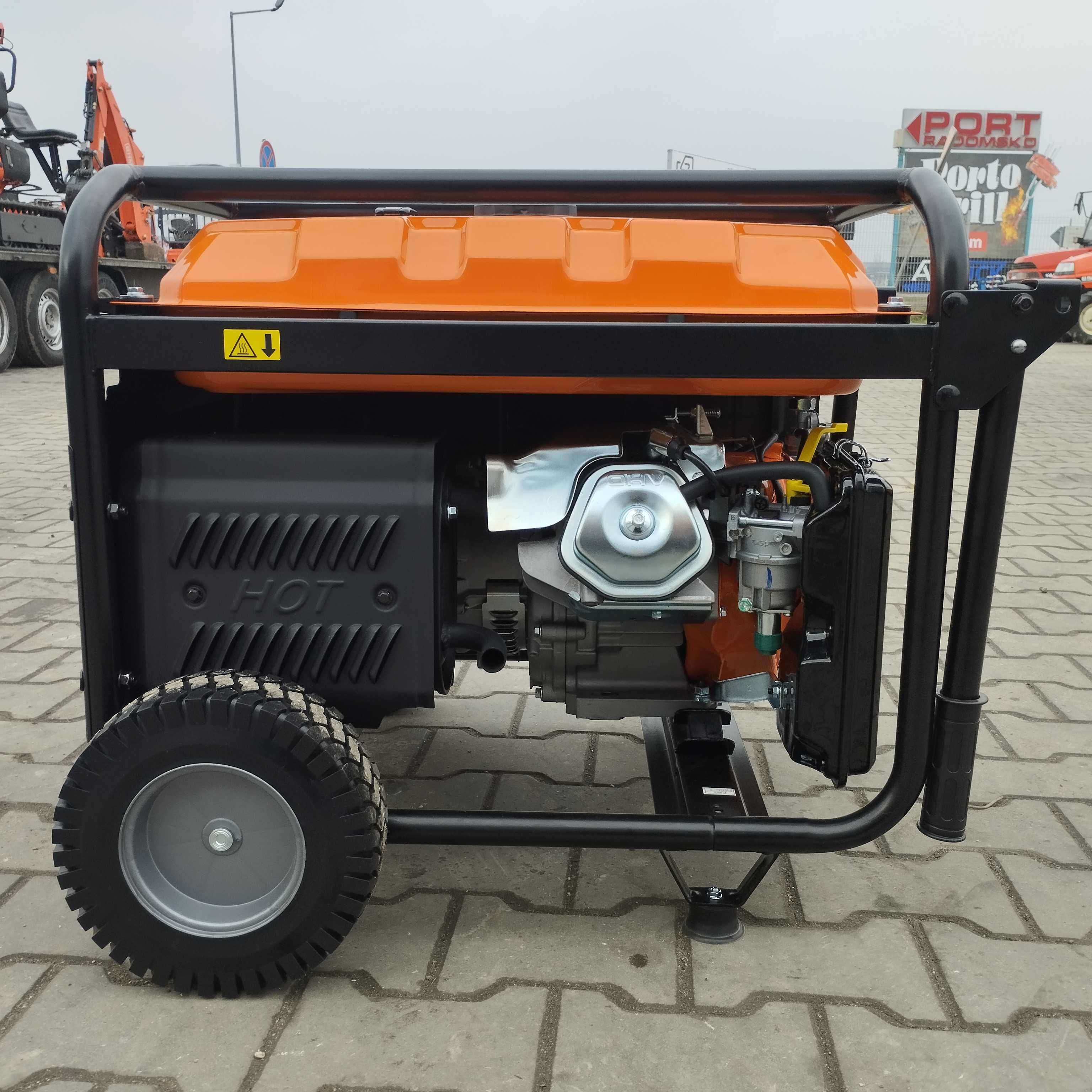 Agregat prądotwórczy generator moc 6,5kW, 8000W, miedziane uzwojenie