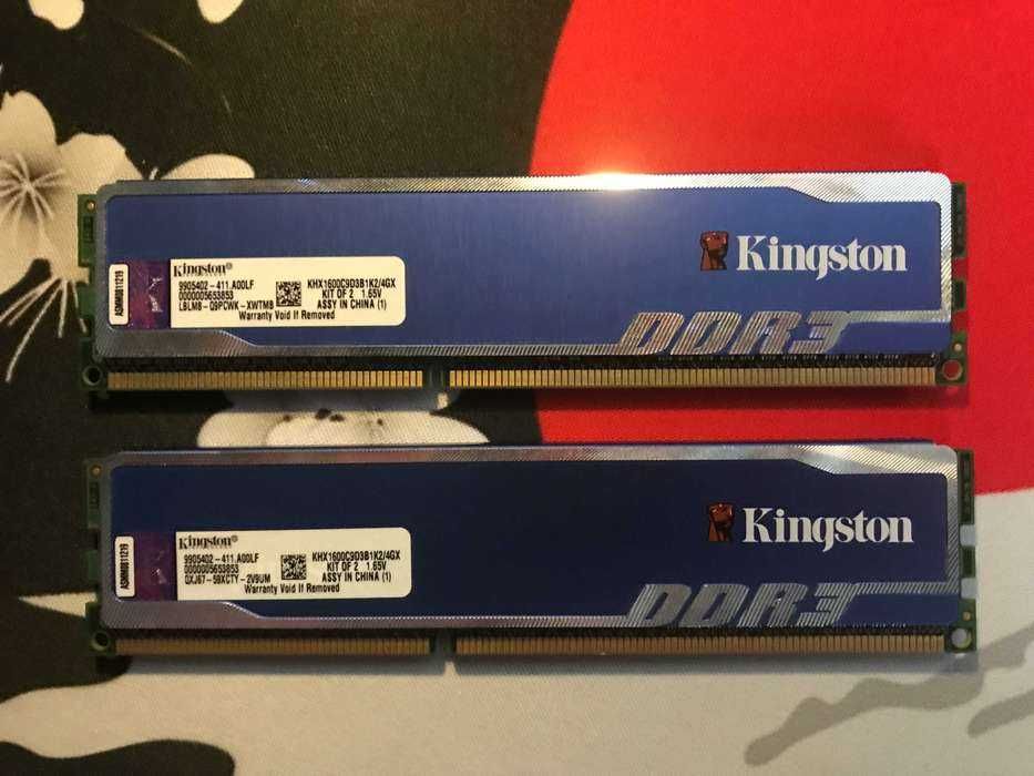 Оперативна пам'ять DDR3 HyperX BLU 4gb кіт-комплект 2 планки (2х2gb)