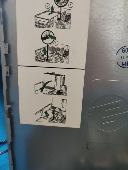 Obudowa HP compaq płyta główna, + chłodzenie do procesora + zasilacz