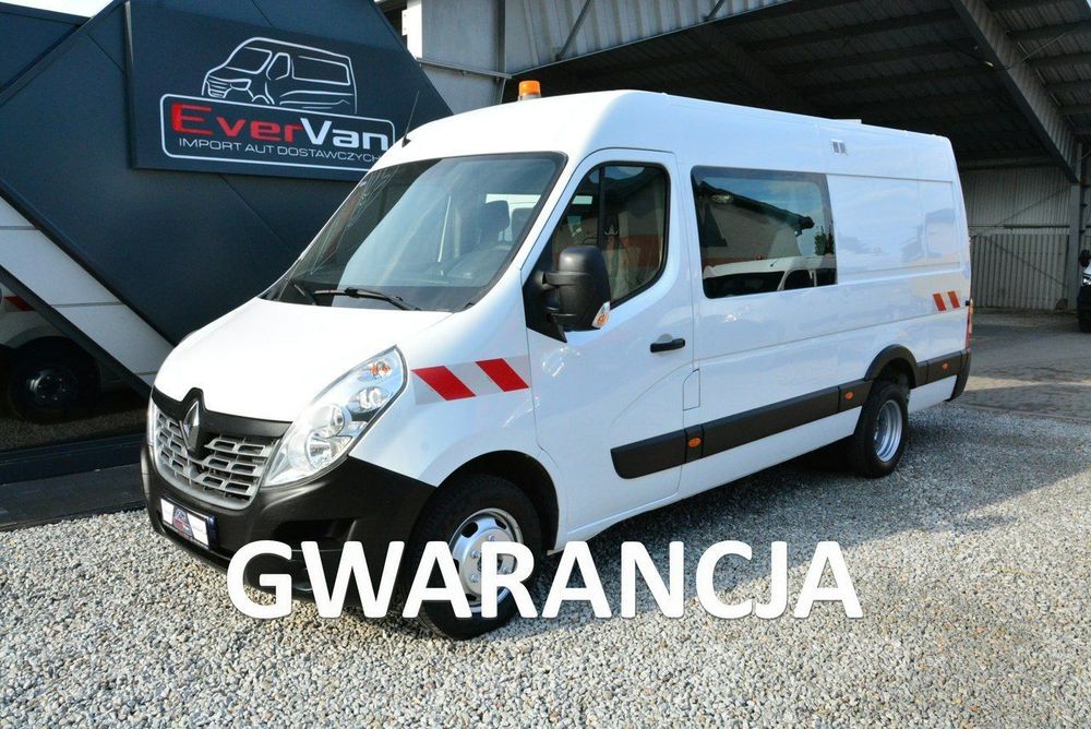 Renault Master  max bliźniak L3H2 7 osobowy pełna opcja regały hak 3,5t