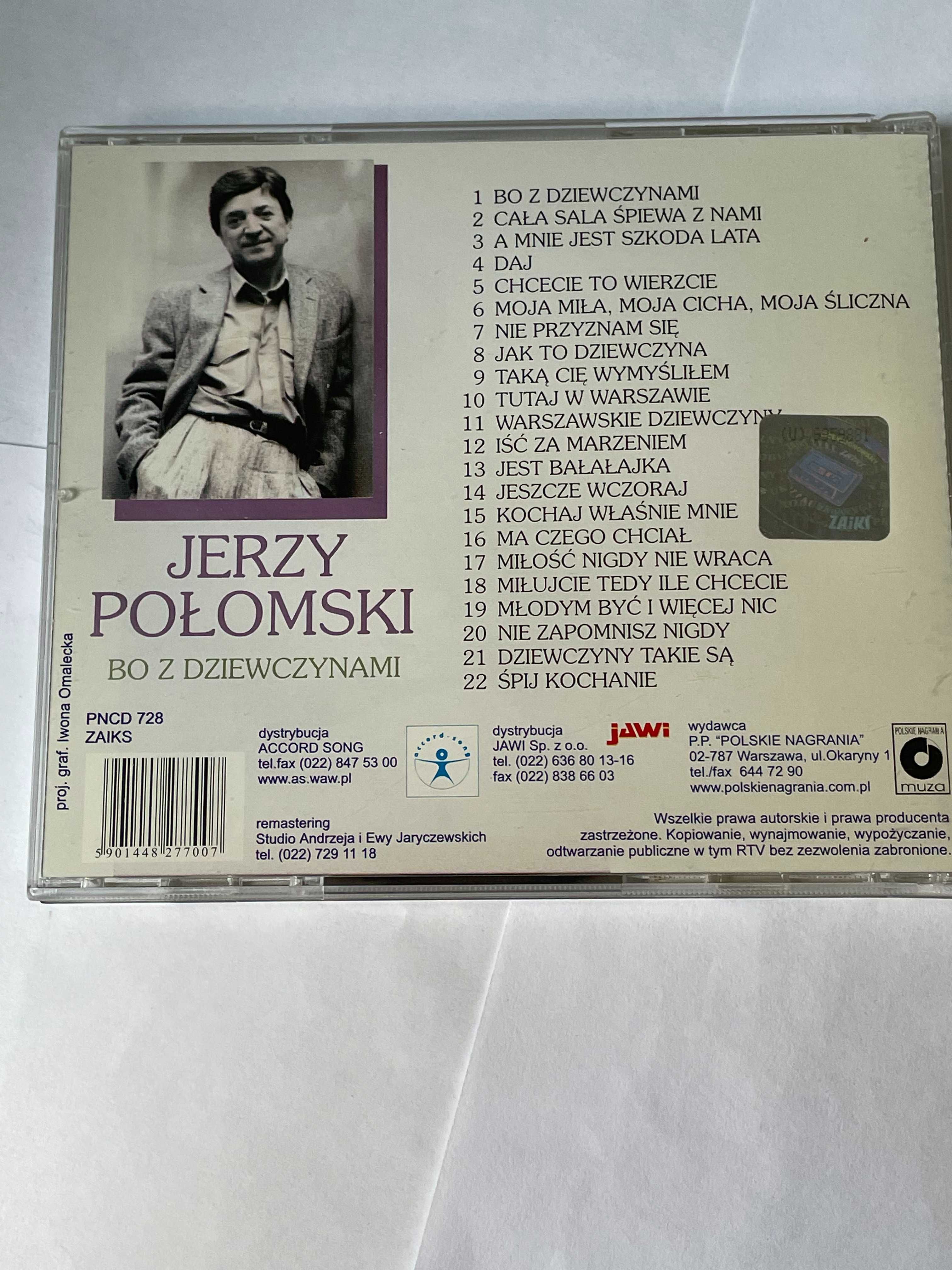 Jerzy Połomski - Bo z dziewczynami CD