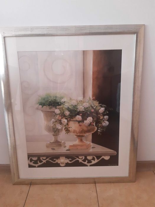 Obraz 78x93 w srebrnej ramie