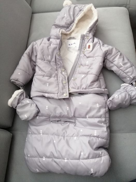 kombinezon  zimowy kurtka śpiworek 68 5.10.15