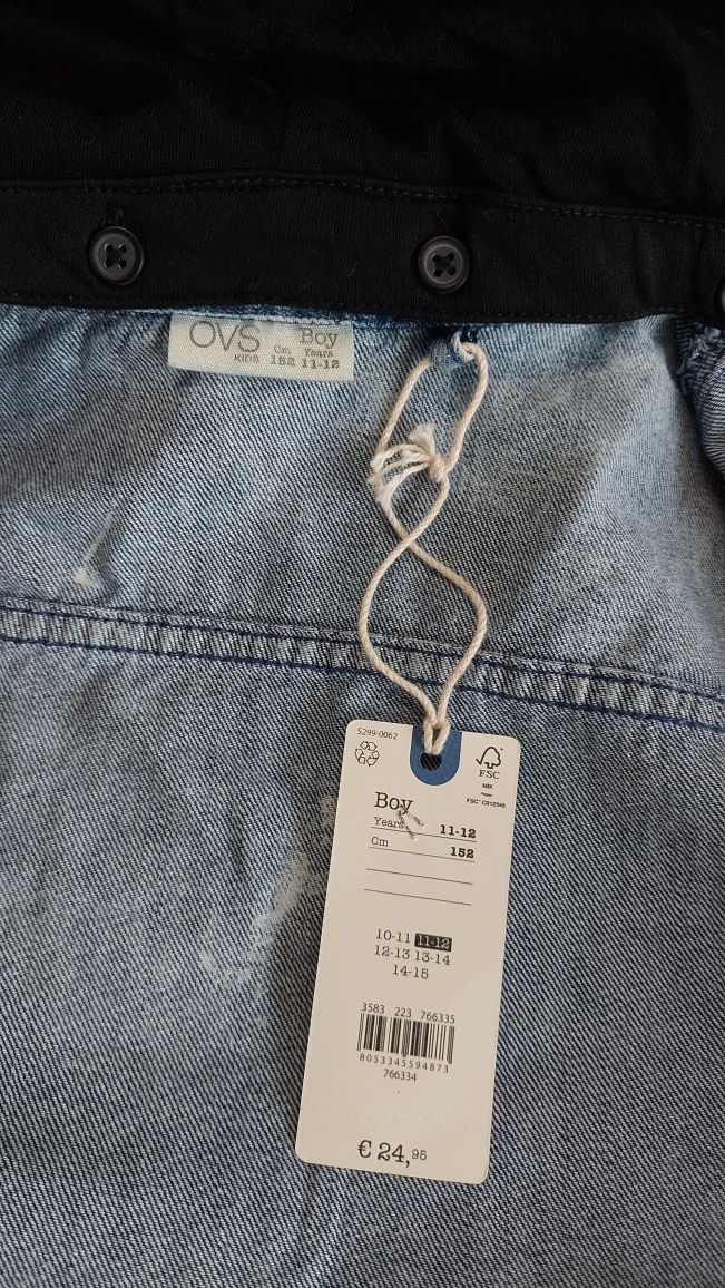 OVS 11-12 152 супер джинсовая рубашка курточка ветровка джинсовка