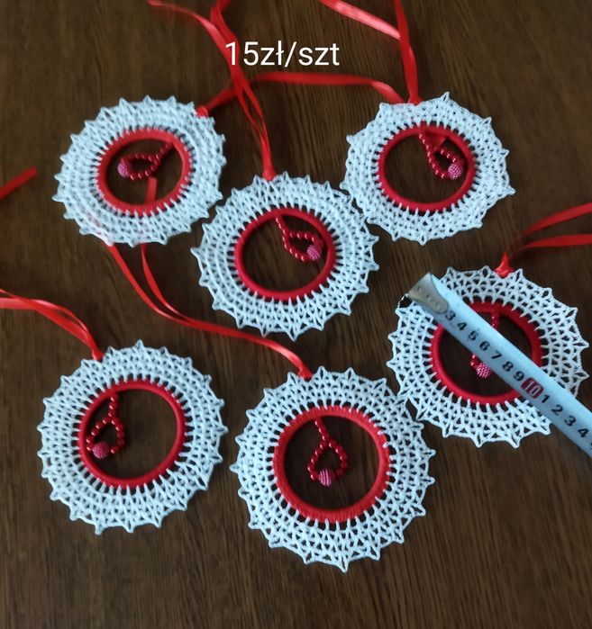 Ozdoby choinkowe szydełkowe