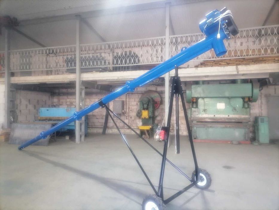 Шнек Ø159*8м*380В с подборщиком зерна, винтовой конвейер, навантажувач