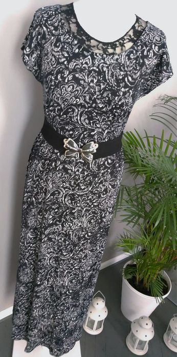 sukienka długa suknia jesień jesieniara jesienna