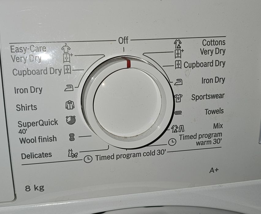 Наклейка для сушильного автомата  Bosch serie 4 8кг