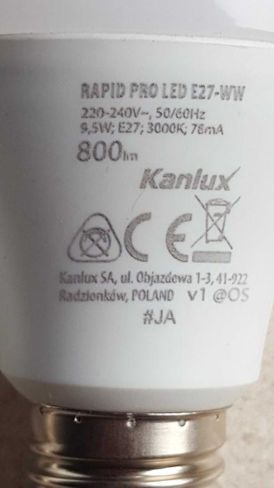 Żarówki led Kanlux Rapid Pro E27-WW 9,5W 3szt