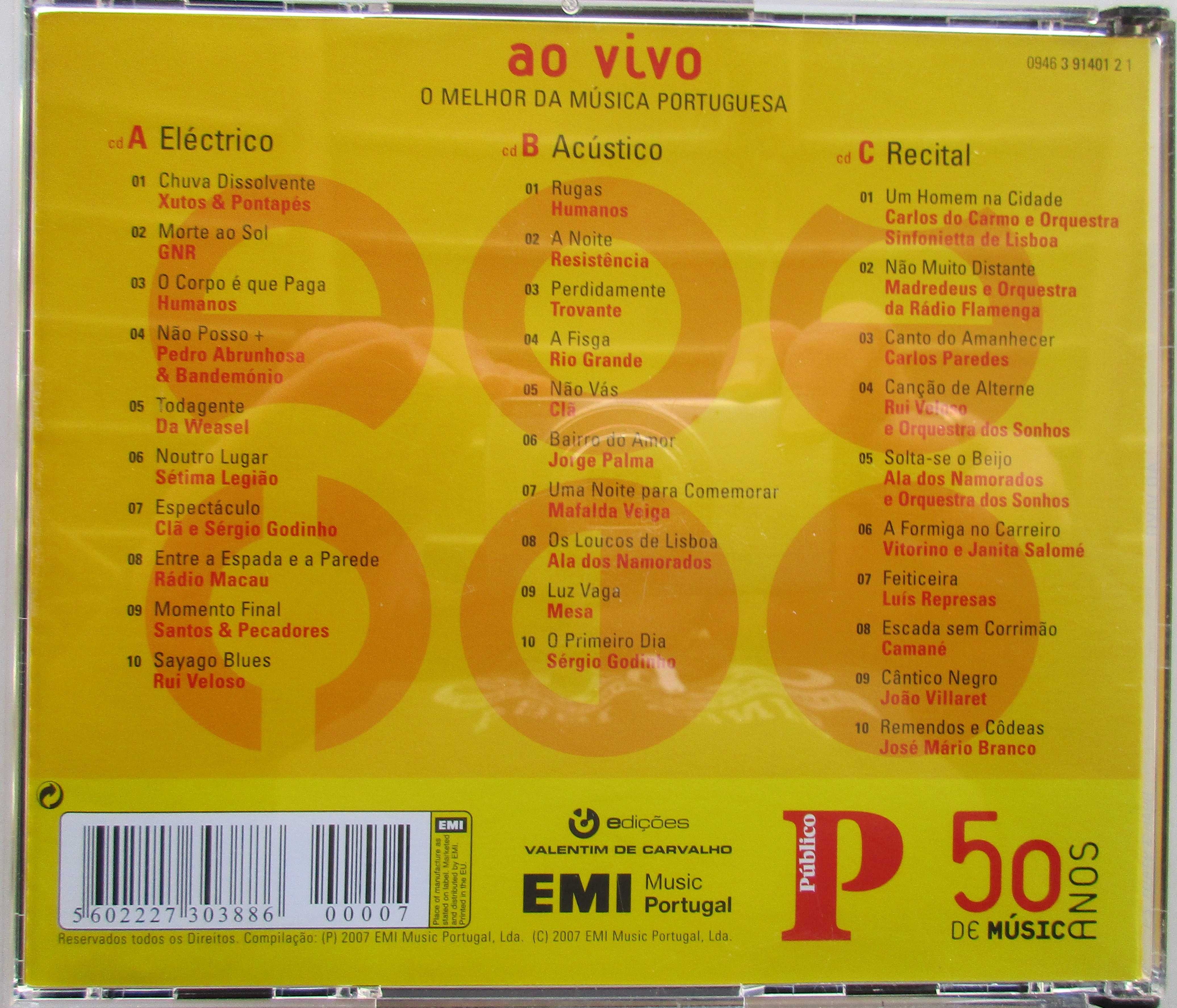 Ao Vivo - - - - - [50 Anos de Música Portuguesa] - - - - - 3 X CD