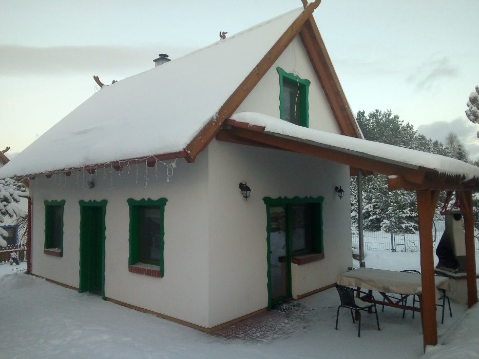 Zielony Domek z kominkiem na Kaszubach Wolny Sylwester wakacje Kaszuby