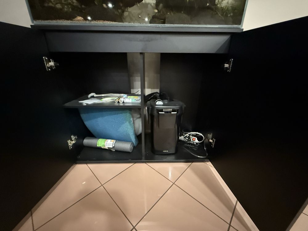 Aquario completo com tratamento de agua e iluminacao Led