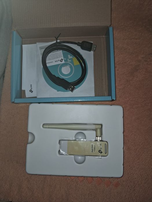 Wi-Fi USB-адаптер TL-WN722N    + USB кабель