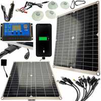 Solarny Panel Słoneczny Zestaw 20W+50A Regulator