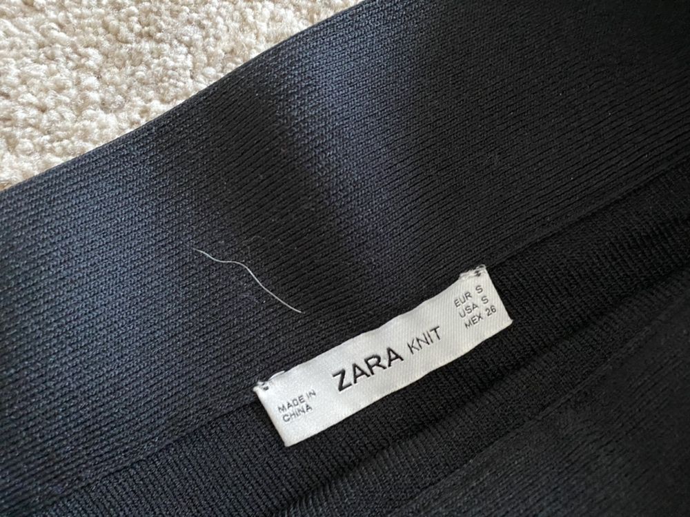 Spodniczka zara knit czarna 36 s