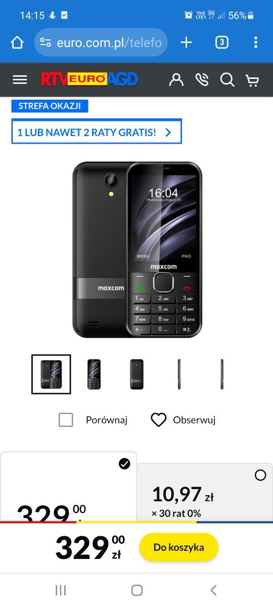 Telefon Maxcom MM334