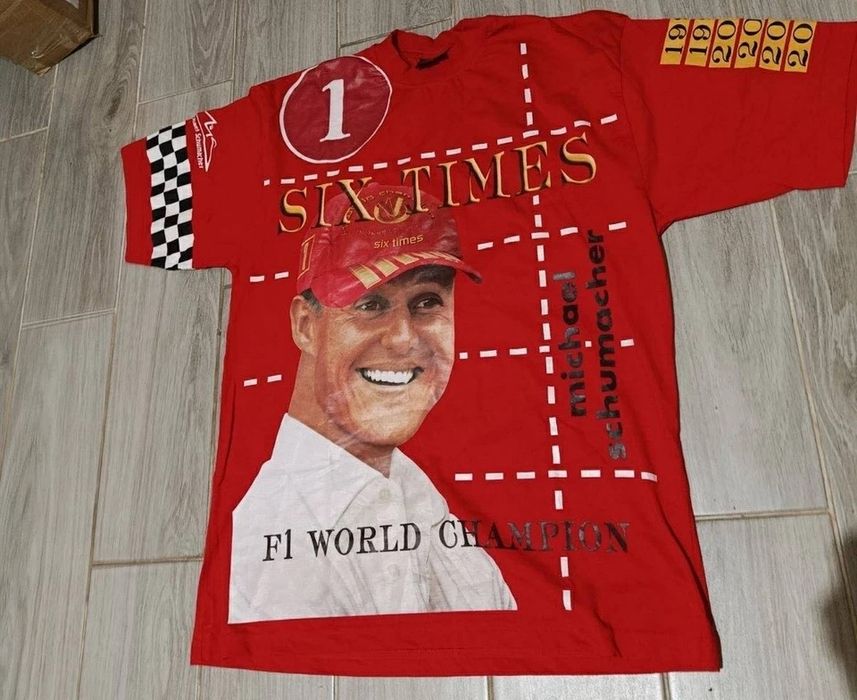 Футболка Michael Schumacher F1 World Champion червона розмір M