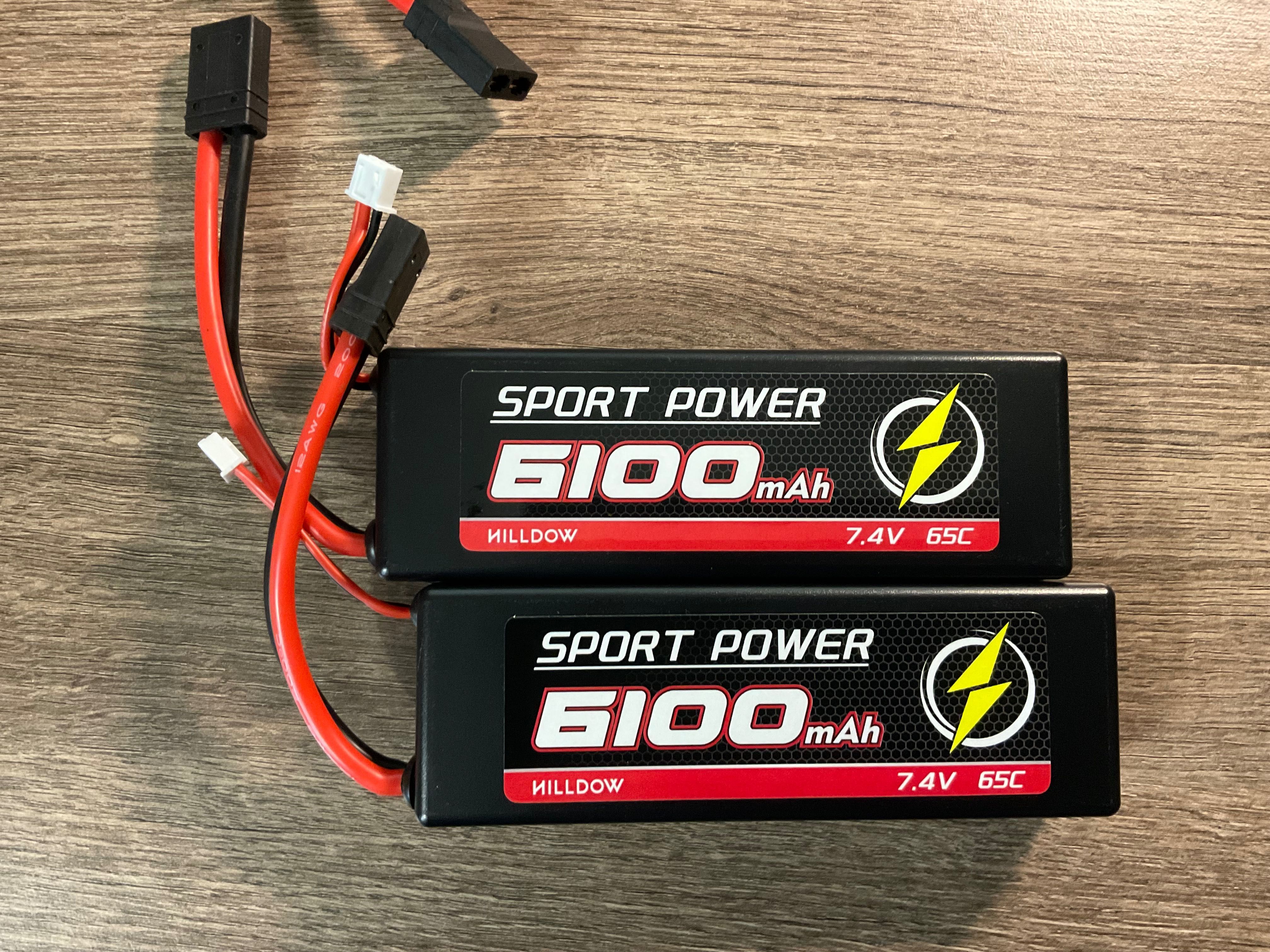 Traxxas, ARRMA, Hpi, Losi, WLToys батареї LiPo 2s, 3s, 4s, 6s нові