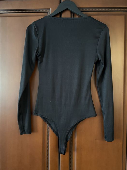 Боді в рубчик з довгим рукавом