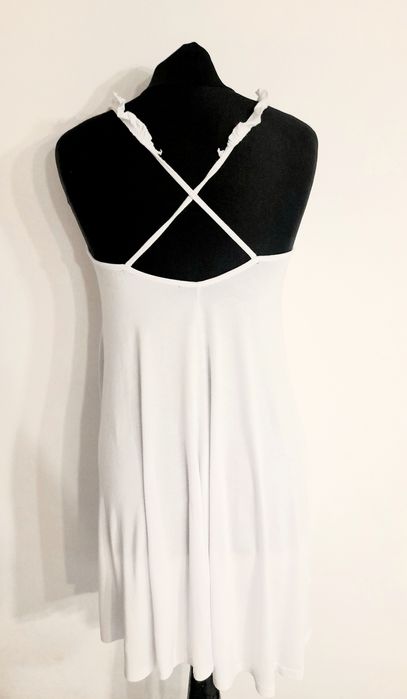 komfortowa koszulka nocna sukienka mini wiskoza lato 34 xs 36 s