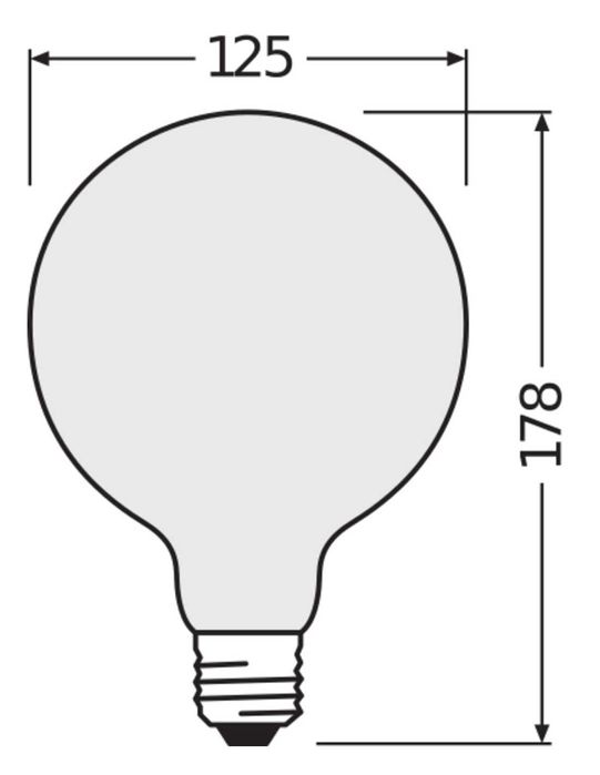 3szt x Żarówka LED STAR RF CL G125 60 7W 2700K ciepła biała E27