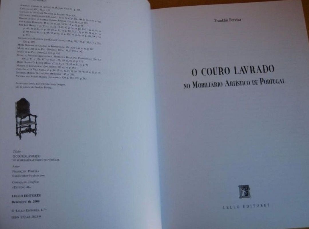 O Couro Lavrado no mobiliário artístico de Portugal