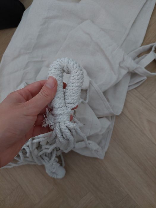 Nowy hamak reserved szarobezowy