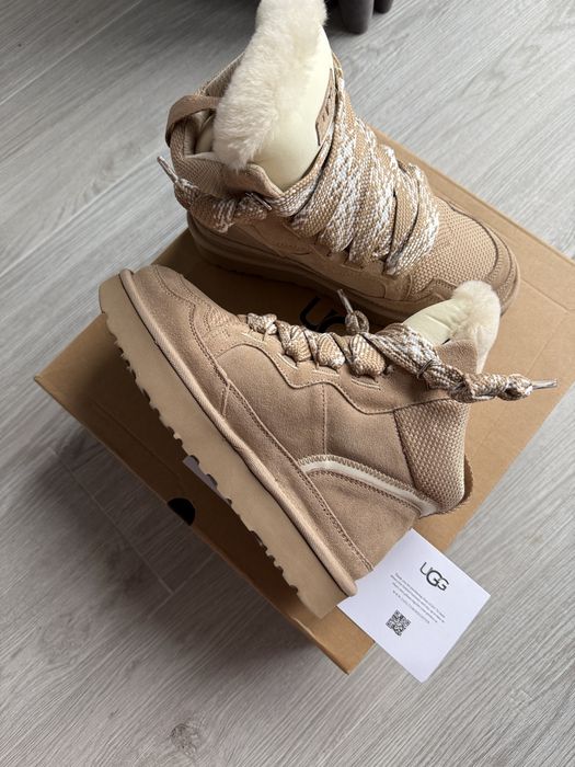 Оригинал Зимние Кроссовки Avstralia UGG Lowmel Sneaker High beige