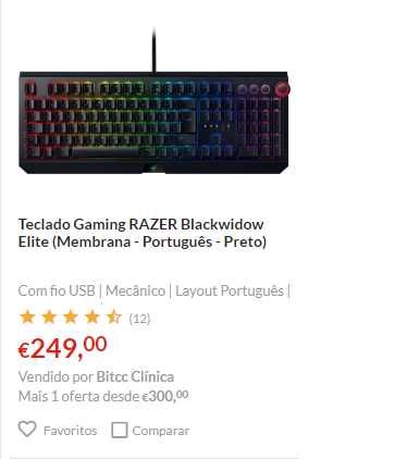 Teclado Gaming RAZER Blackwidow Elite