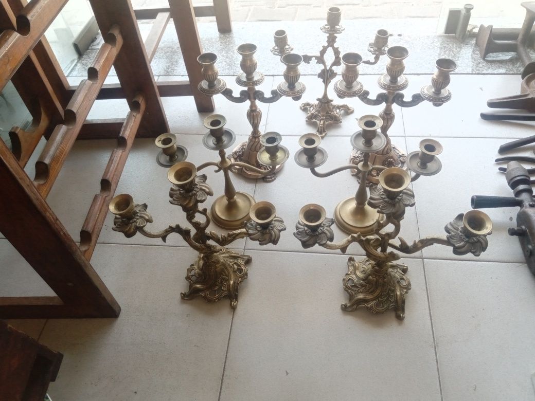 Castiçais / candelabros antigos