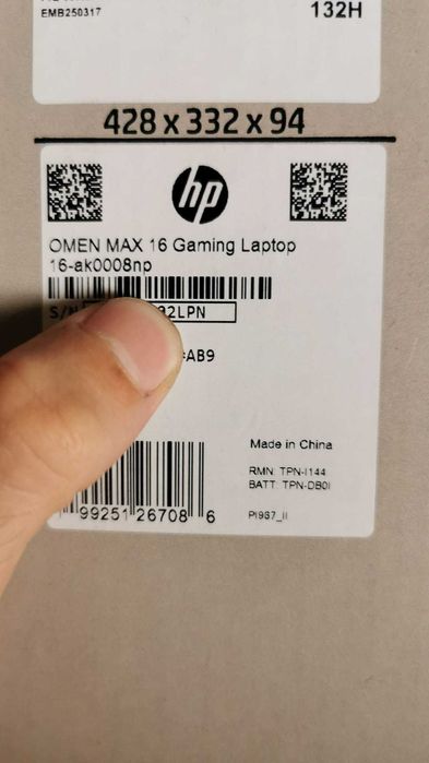 Omen Max 16 AMD Ryzen AI 9, NVIDIA RTX 5080, 32 GB RAM, 3-Year Warranty64584561092354123