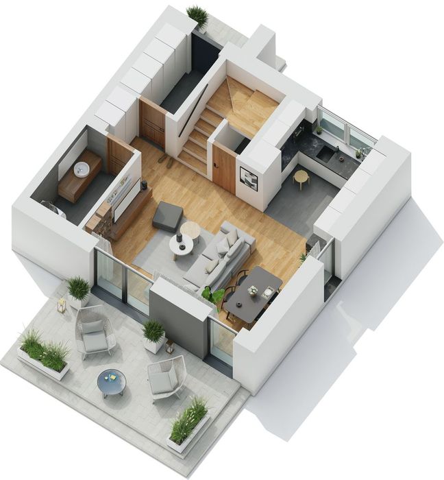 Dom z ogródkiem i pompą ciepła – komfortowa alternatywa dla bloku