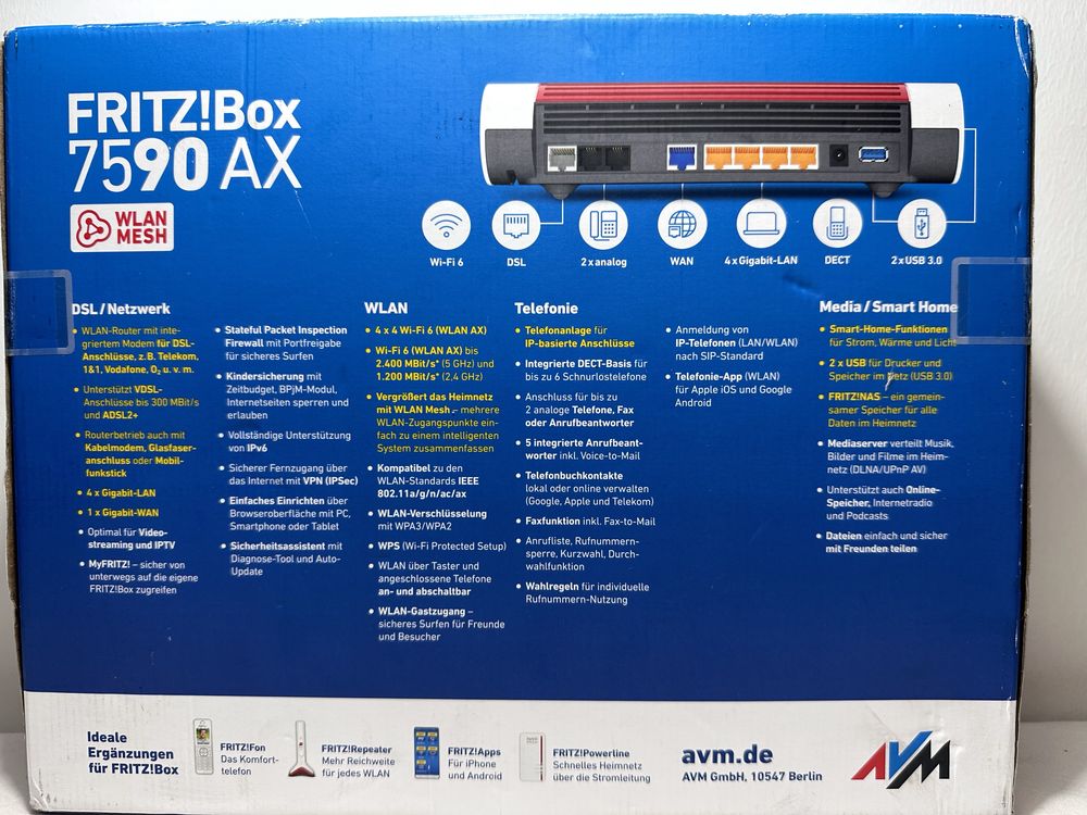 Wi-Fi FRITZ! Box 7590 AX