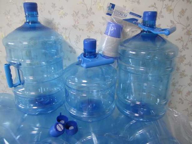 Бутыль 19л для хранения воды Пластиковый бутыль 11л . Помпа для бутыля