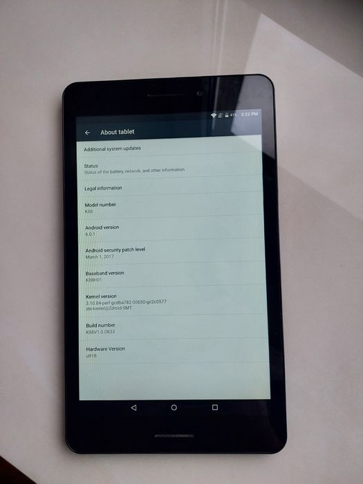 планшет ZTE Trek 2 HD K88