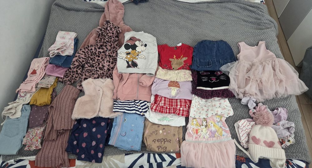 Mega paka ubranek dla dziewczynki rozmiar 92-98